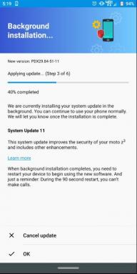 Verizon Moto Z3 riceve l'aggiornamento della patch di sicurezza di marzo 2020