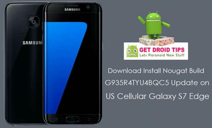 İndir ABD Hücresel Galaxy S7 Edge G935R4 için G935R4TYU4BQC5 Nougat Ürün Yazılımını Yükleyin