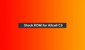 Stock ROMin asentaminen Allcall C5: lle [laiteohjelmistotiedosto ja pura]