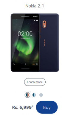 Apstiprinātas Nokia 2.1, Nokia 3.1 un Nokia 5.1 Indijas cenas