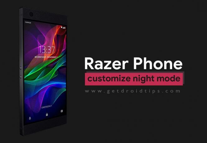 Cómo personalizar el modo nocturno en Razer Phone