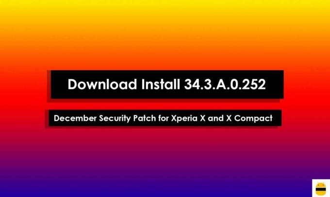 Descărcați Instalare 34.3.A.0.252 Decembrie Patch de securitate pentru Xperia X și X Compact