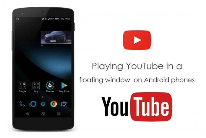 Spiller YouTube i et flytende vindu på Android-smarttelefoner