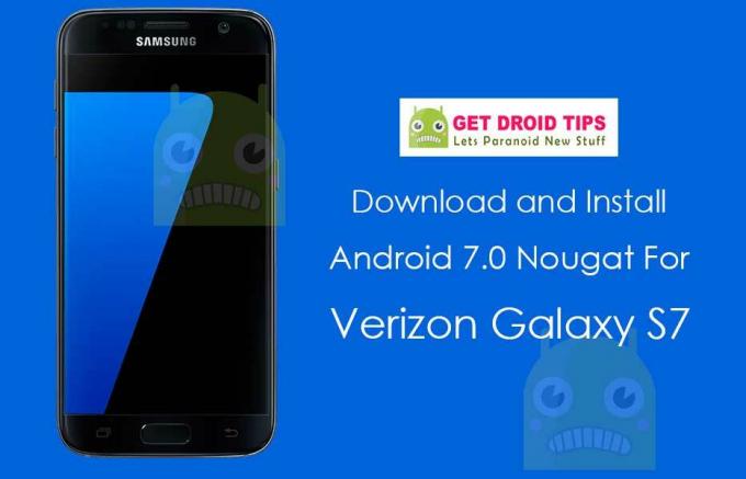 Lejupielādējiet Android 7.0 Nugat versiju Verizon Galaxy S7 G930U