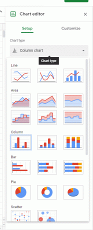 Como fazer um gráfico no Google Sheets?