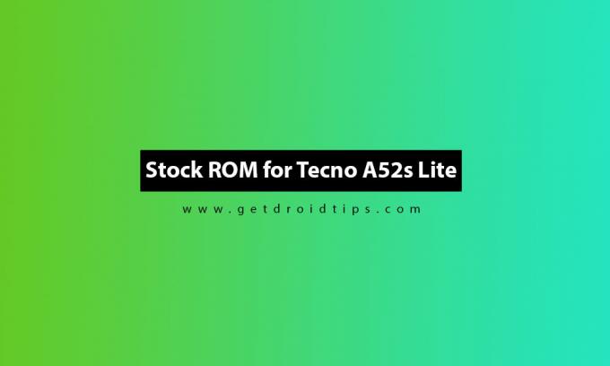 Cómo instalar Stock ROM en Tecno A52s Lite [Archivo flash de firmware]