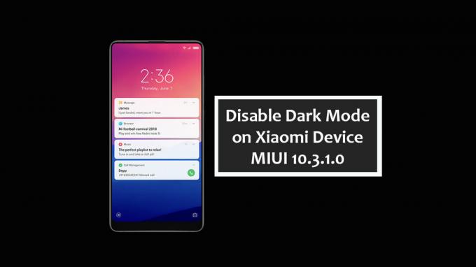 Så här inaktiverar du mörkt läge på Xiaomi-enheten efter att ha fått MIUI 10.3.1.0-versionen