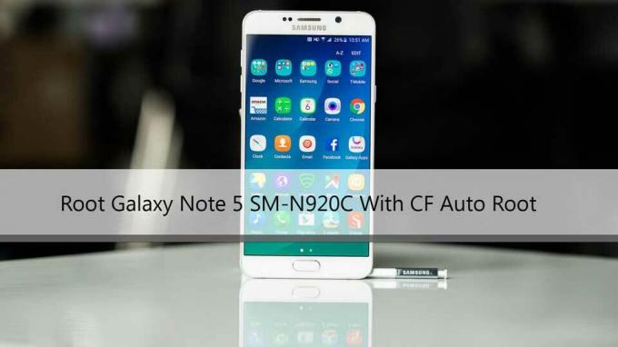 كيفية عمل روت لجهاز Galaxy Note 5 SM-N920C مع CF Auto Root (Nougat)