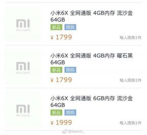 „Xiaomi Mi 6X“ neturės ausinių lizdo