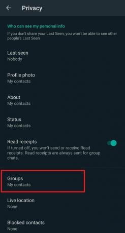 Configuración de grupos de WhatsApp