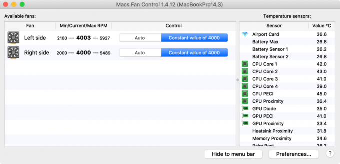 Come controllare manualmente la velocità della ventola del Mac