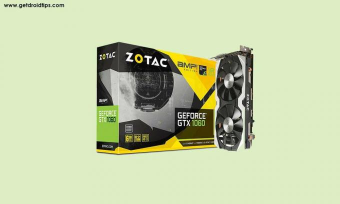 Zotac Amp Edition GeForce GTX 1060 6GB DDR5 PCI-e כרטיס גרפי