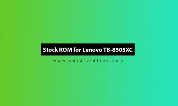 Fichier Flash Lenovo TB-8505XC