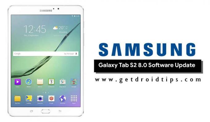 Atsisiųskite „Galaxy Tab S2 8.0“ („Wi-Fi“) įdiegti „T710XXU2CRA2 August Security“.