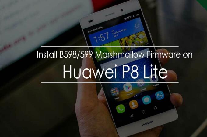 Installer B598 / 599 Marshmallow firmware på Huawei P8 Lite (Europa)