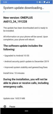 T-Mobile OnePlus 6T получава актуализация на Android 10 с версия A6013_34_191228