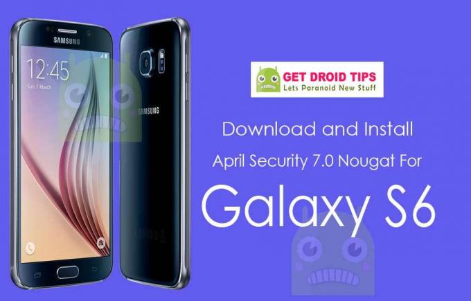 Ladda ner Installera G920FXXU5EQE7 april Säkerhet Nougat för Galaxy S6