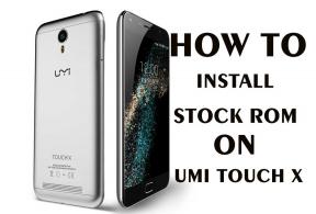 A hivatalos készlet ROM telepítése az UMi Touch X-re