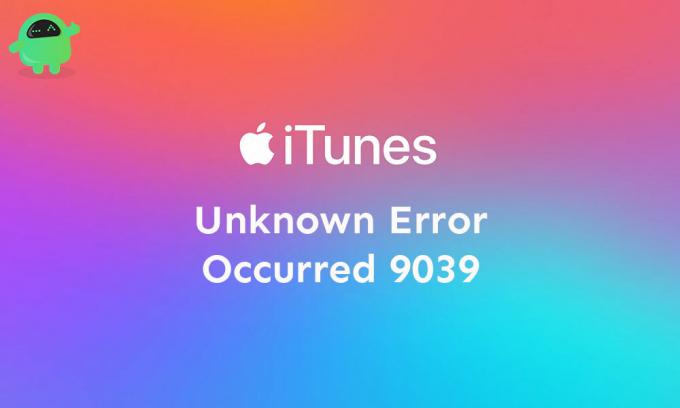 Kuinka korjata iTunes-virhe 9039 Tuntematon virhe!
