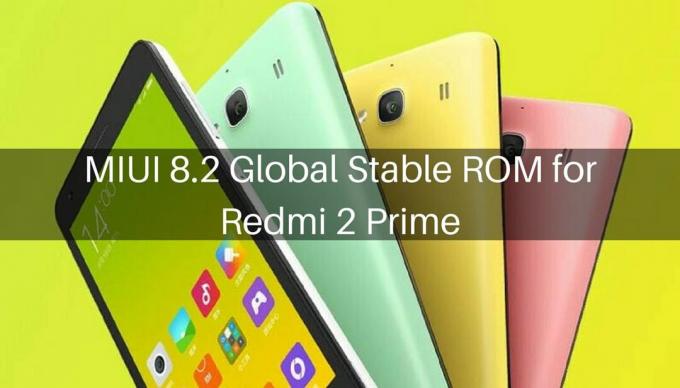 MIUI 8.2 ülemaailmne stabiilne ROM Redmi 2 Prime'is