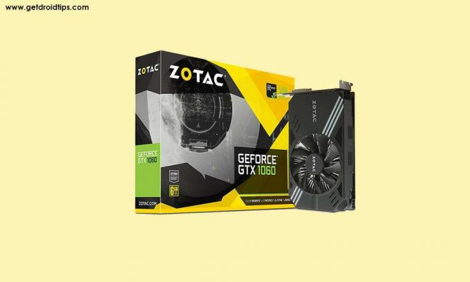 Zotac GeForce GTX 1060 Mini 6GB GDDR5 כרטיס גרפי
