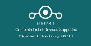 Uradni neuradni Lineage OS 14.1 Seznam naprav in povezava za prenos