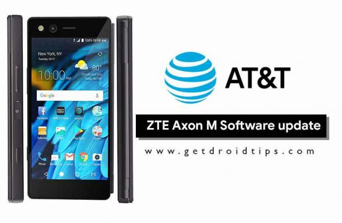 Oppdater Z999V1.0.0B30 januar 2018 sikkerhet for AT&T ZTE Axon M (B30)