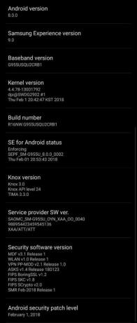 Atualização do Galaxy S8 Plus Oreo G955USQU2CRB1