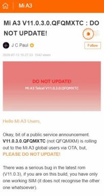 Xiaomi מאשרת כמה באגים בעדכון האבטחה האחרון עבור Mi A3 ביולי