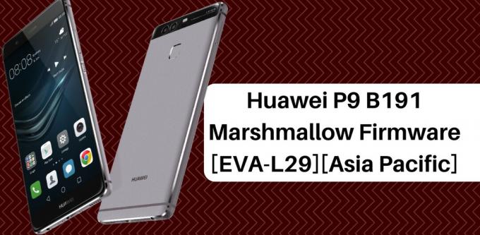 Laden Sie die Firmware für das Huawei P9 B191 Marshmallow (EVA-L29) (Asien-Pazifik) herunter.