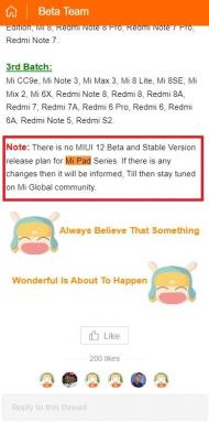 Xiaomi ei hyväksy MIUI 12 -päivityksiä Mi Pad 4: lle ja Mi Pad 4 Plus: lle