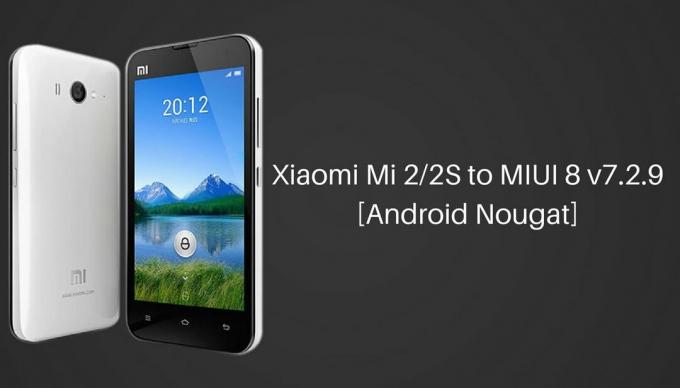 Xiaomi Mi 2 värskendus MIUI 8 v7.2.9