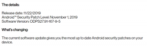 Verizon Moto E5 Play November 2019 Sikkerhetsoppdatering: ODPS27.91-167-9-5