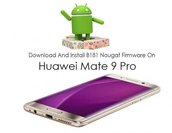 Descargue e instale el firmware B181 Nougat en Huawei Mate 9 Pro (Asia)