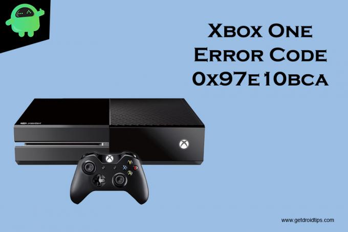 Xbox One -virhekoodi 0x97e10bca