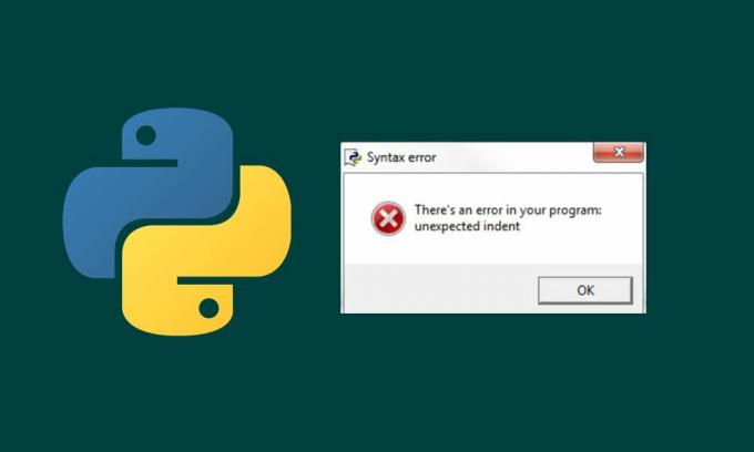 Ispravite pogrešku uvlačenja Python