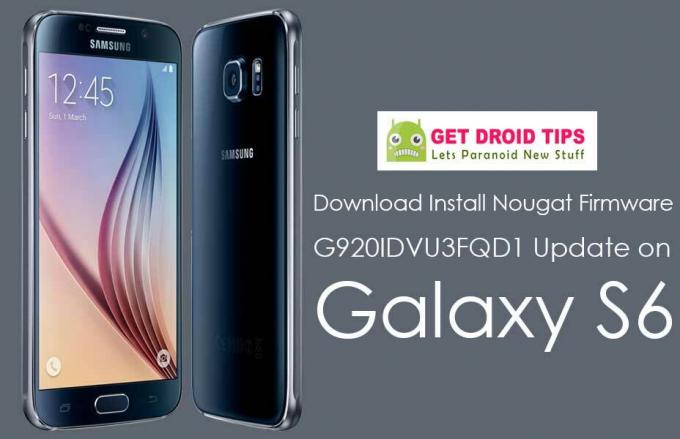 Baixe Instalar Firmware G920IDVU3FQD1 Nougat para Galaxy S6 Índia (SM-G920I)