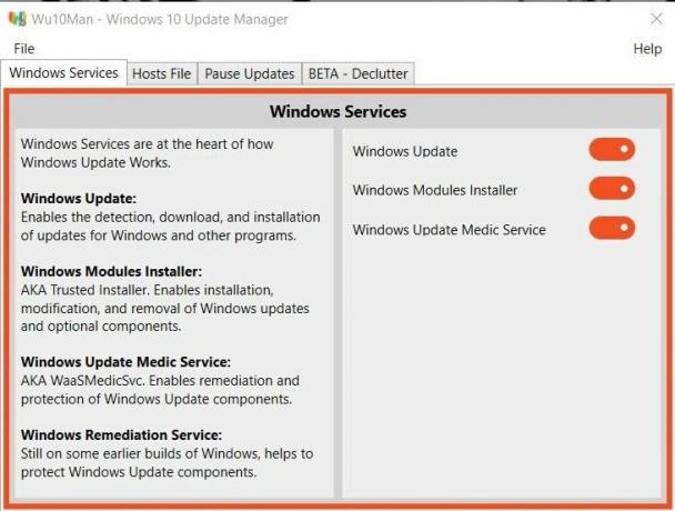 Kā apturēt Windows 10 atjauninājumus, izmantojot Wu10Man