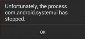 Come risolvere com.process.systemui ha interrotto l'errore nel dispositivo Android?