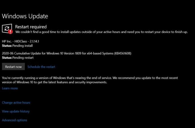 Windows Update Modrá obrazovka
