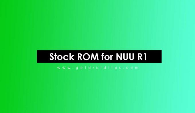 Kaip įdiegti „Stock ROM“ NUU R1 N5001L [Firmware Flash File]
