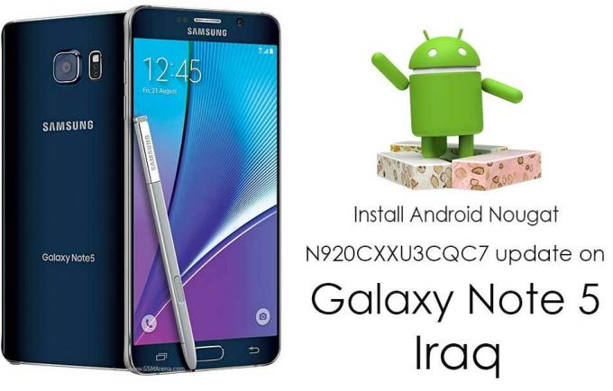 Samsung Galaxy Note 5 Irak SM-N920C Uradna vdelana programska oprema Android Nougat
