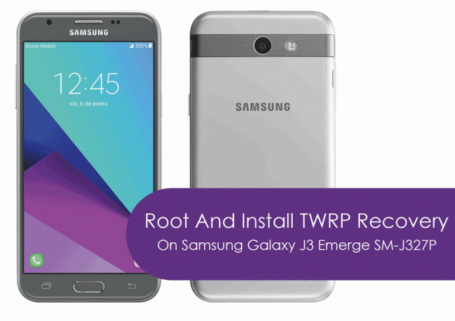 Rot og installer TWRP Recovery på Samsung Galaxy J3 Emerge SM-J327P