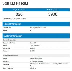 LG K43 GeekBench'te Görünüyor; Helio P22 ve 4GB RAM ile birlikte gelir