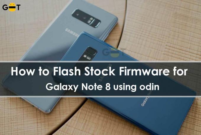 Как да мига фърмуер за запаси за Samsung Galaxy Note 8, използвайки ODIN