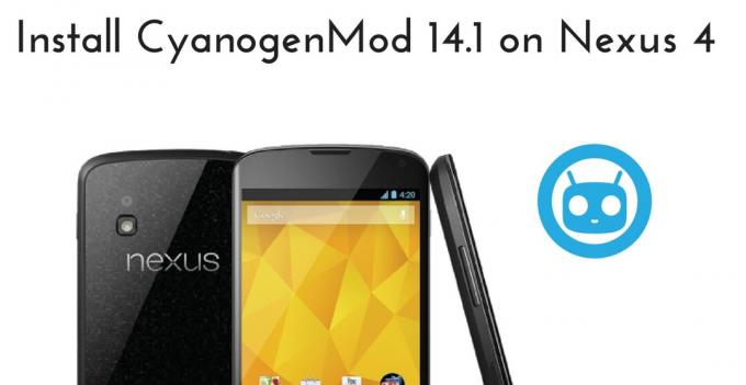 Nexus 4'te CyanogenMod 14.1'i İndirin ve Yükleyin [Kılavuz]