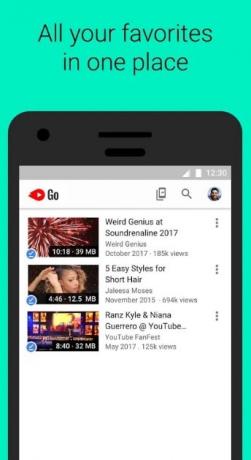 Aplikacija Youtube Go