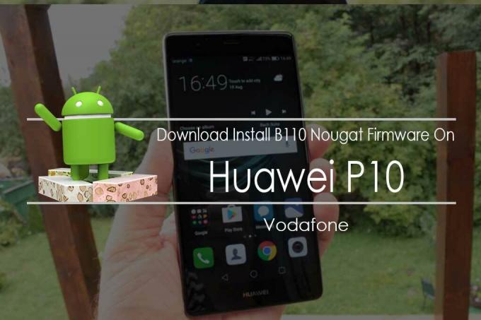 Asenna B110-laiteohjelmisto Huawei P10 VTR-L09: lle (Vodafone)