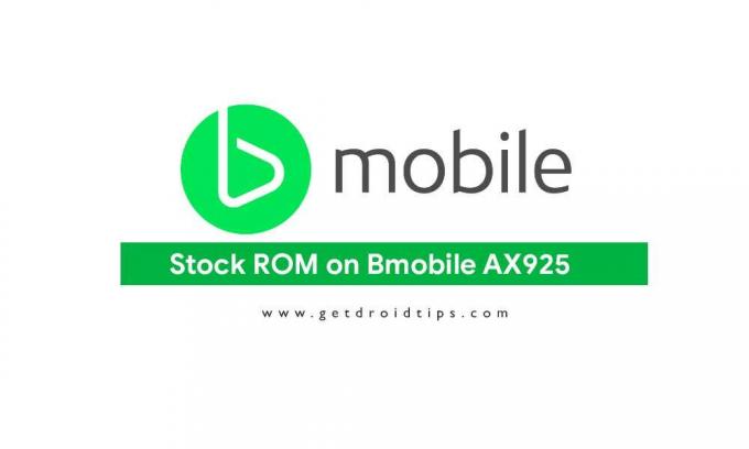 Τρόπος εγκατάστασης Stock ROM στο Bmobile AX925 [Firmware File]