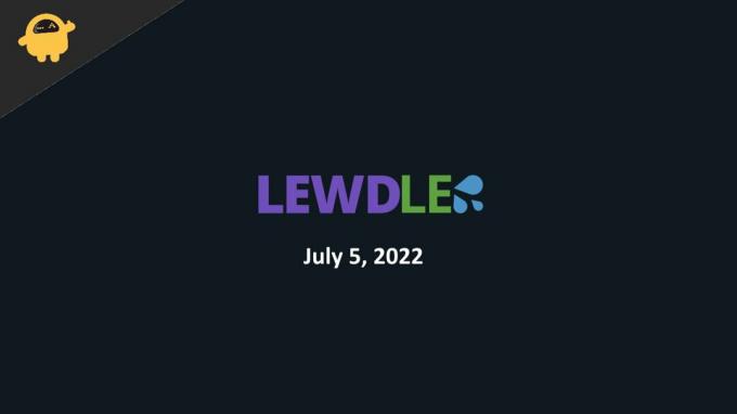 Réponse et indices Lewdle d'aujourd'hui (5 juillet)